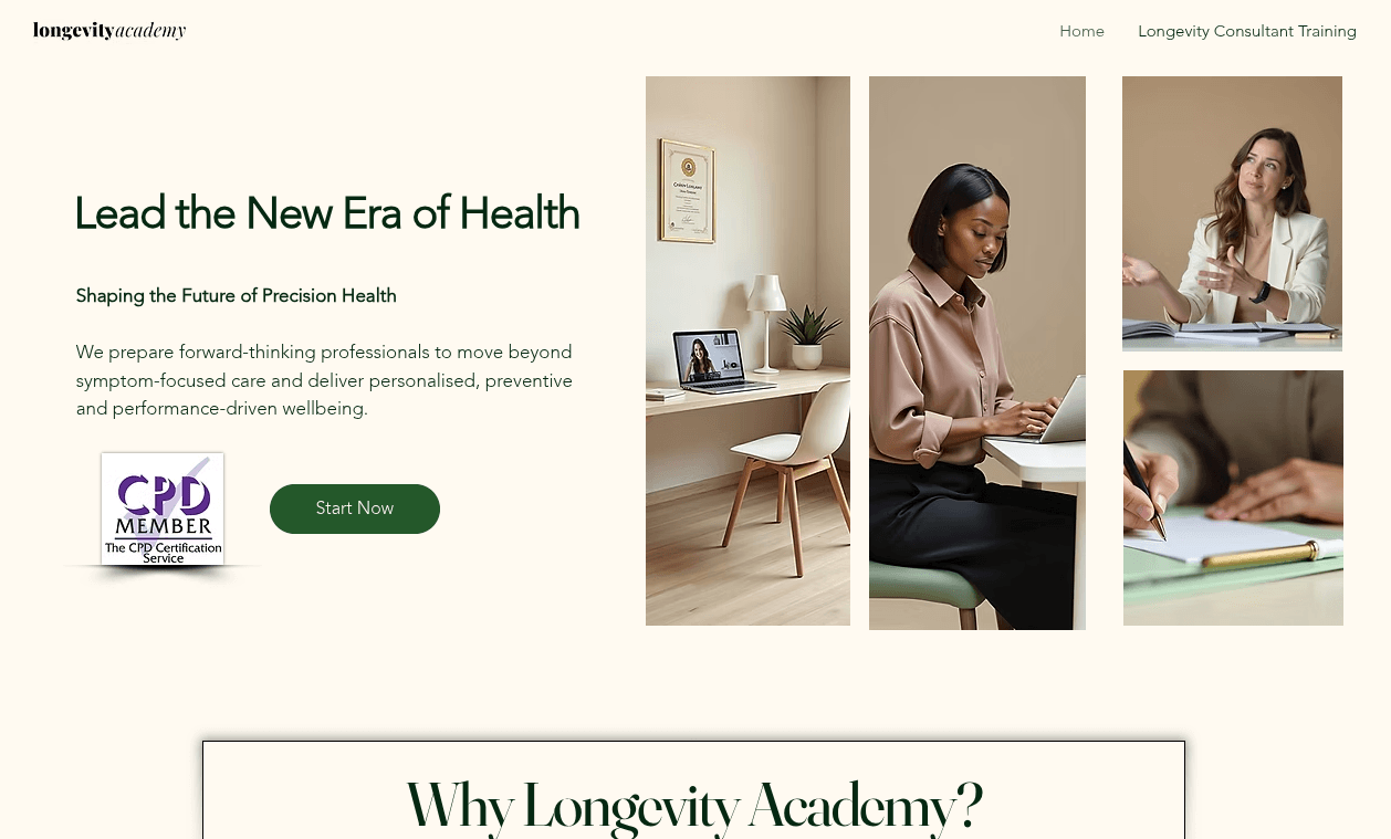 LongevityACADEMY — accredited training modules